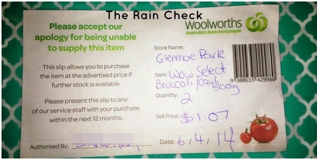 Rain Check Woolworths Mummy Hearts Money